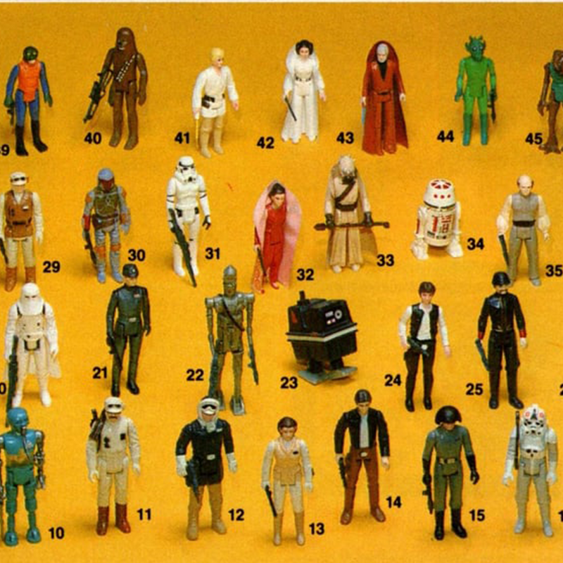 Vintage Kenner Star Wars action figures collection from Throwback Toys Canada
